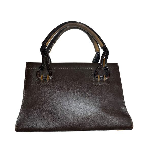 VBH Cruiser First Edition Vintage Brown Leather Satchel Top Handle Tote Bag - Picture 2 of 6